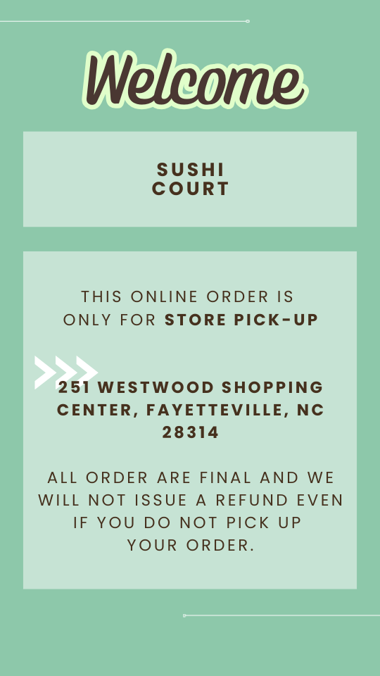 Welcome to Sushi Court!